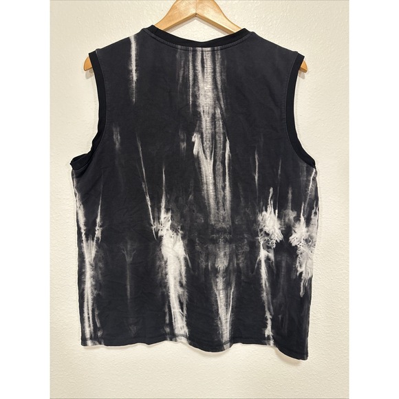 TenJun Street Fighters Tie Dye Muscle Tank Men's 2XL Rare Punk Grunge Festival - Picture 5 of 11